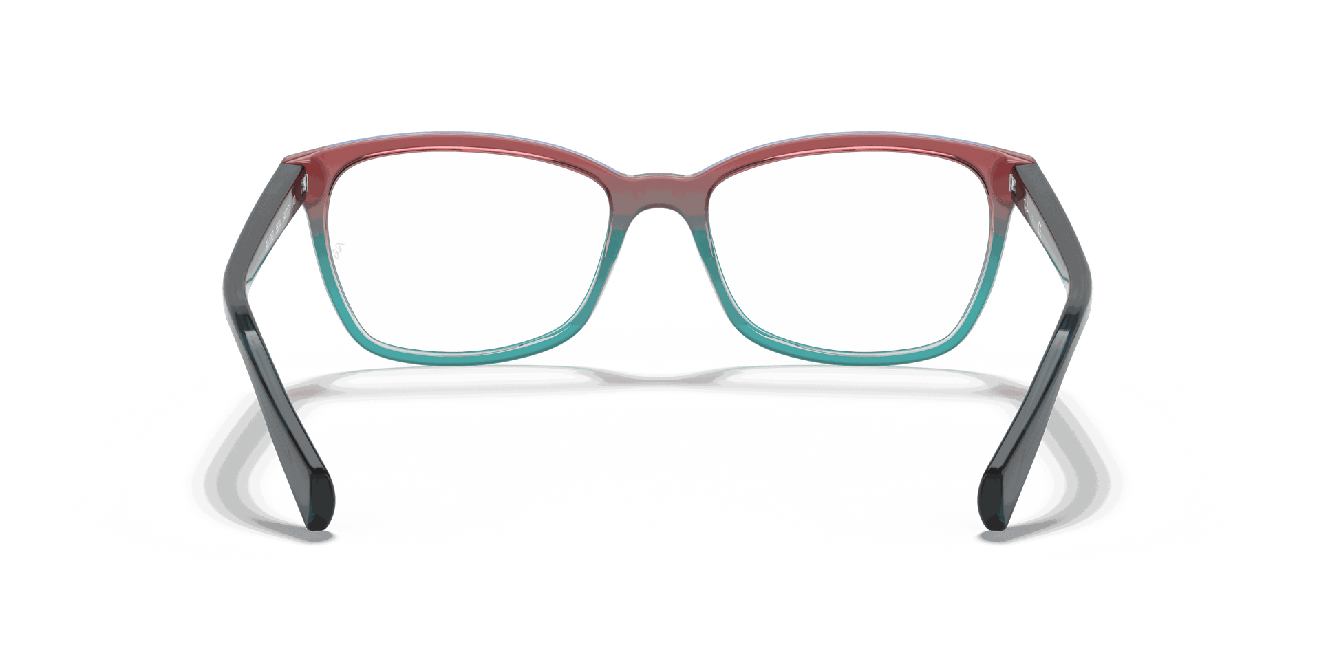 [Clear Lenses, Polished Burgundy White & Blue Frame]