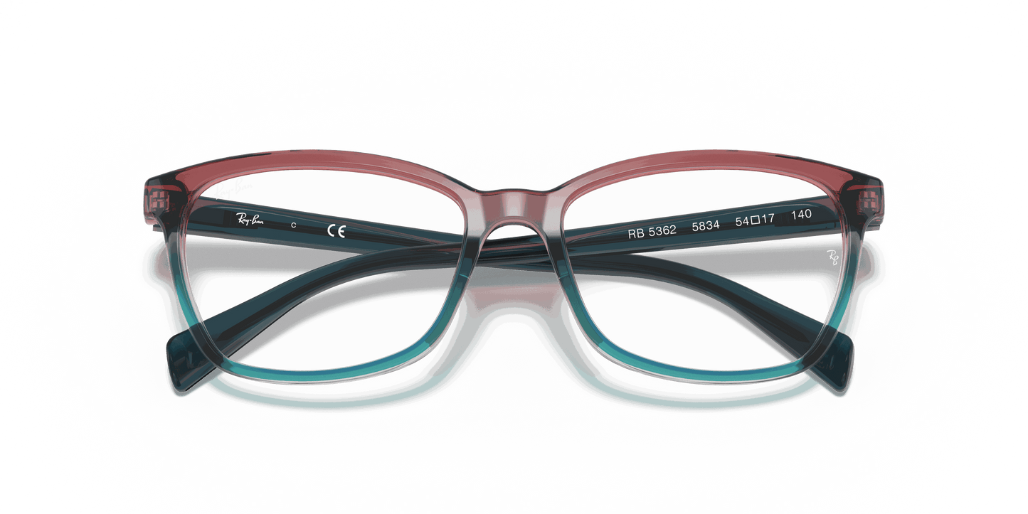 [Clear Lenses, Polished Burgundy White & Blue Frame]