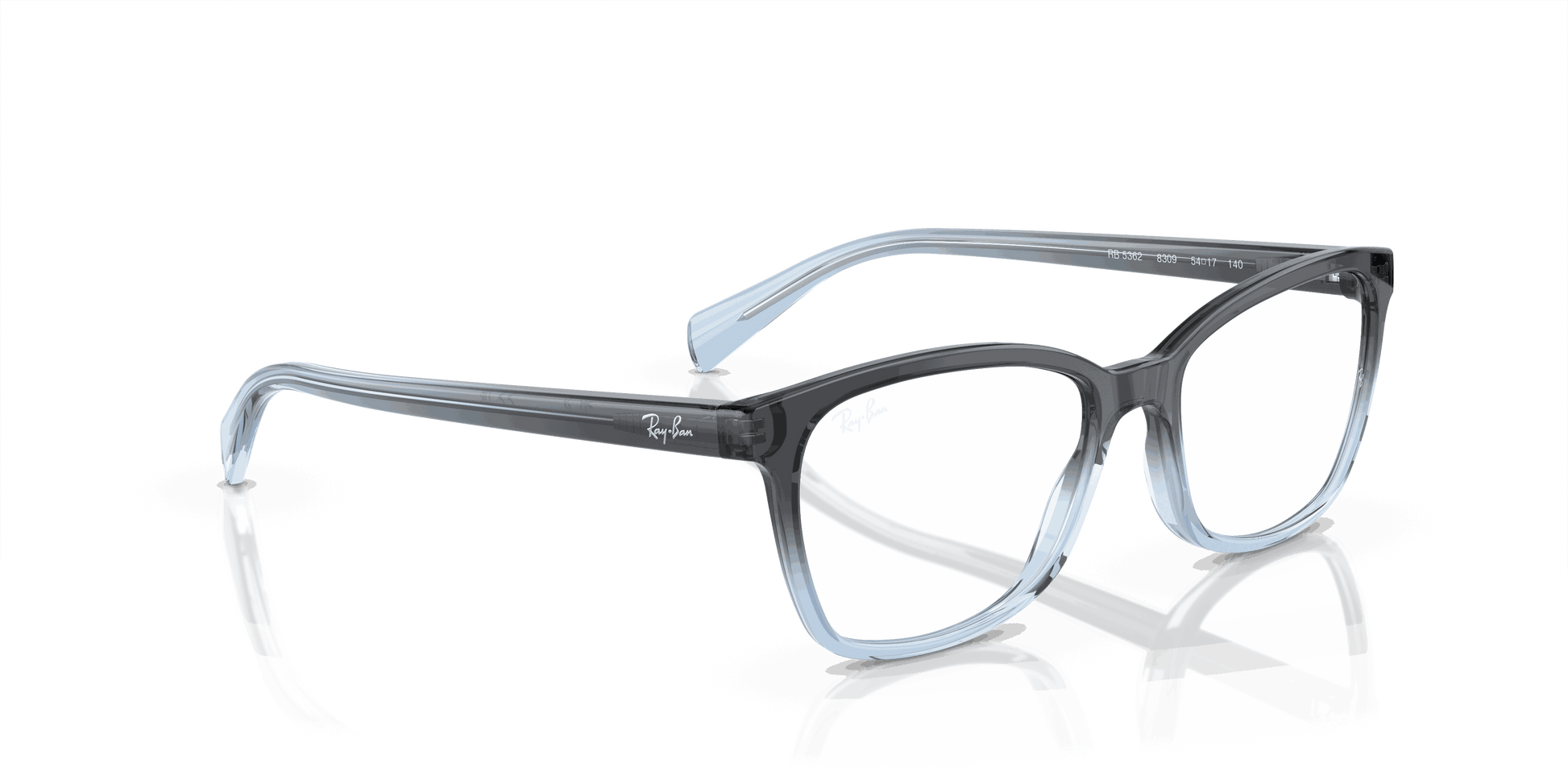 [Demo Lens Lenses, Polished Blue & Light Blue Frame]