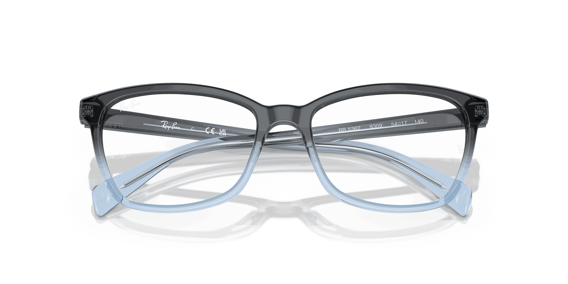 [Demo Lens Lenses, Polished Blue & Light Blue Frame]