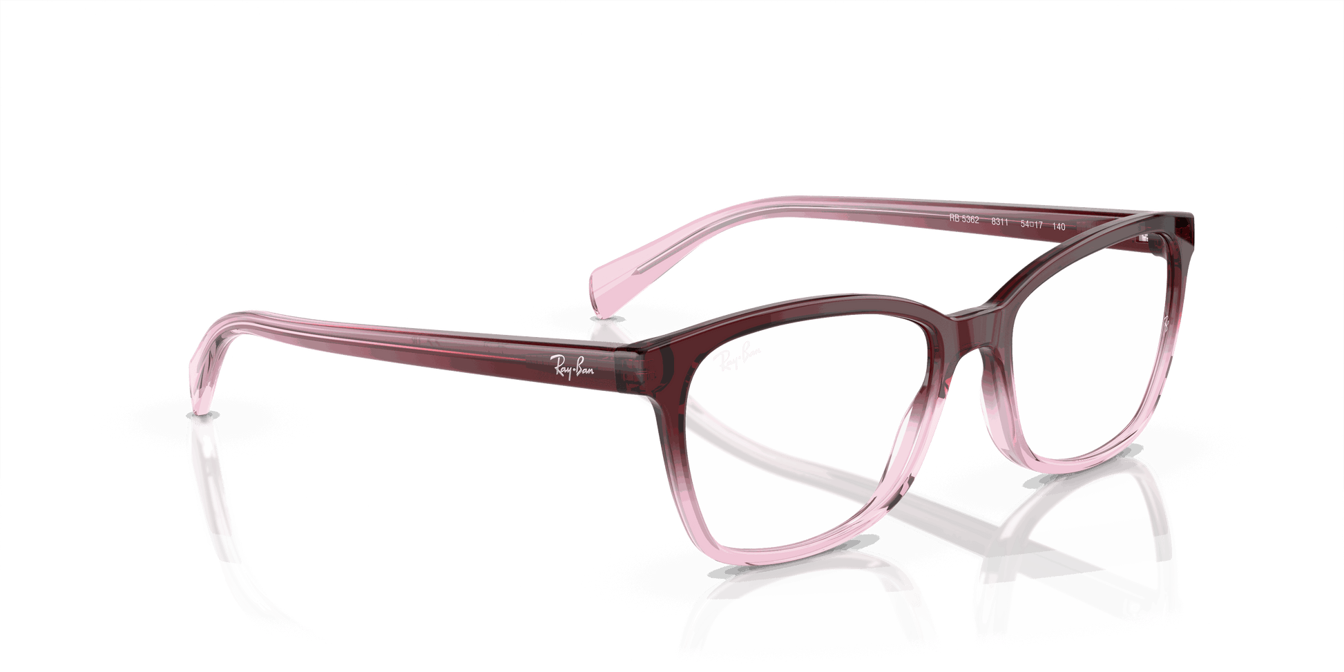 [Demo Lens Lenses, Polished Red & Pink Frame]