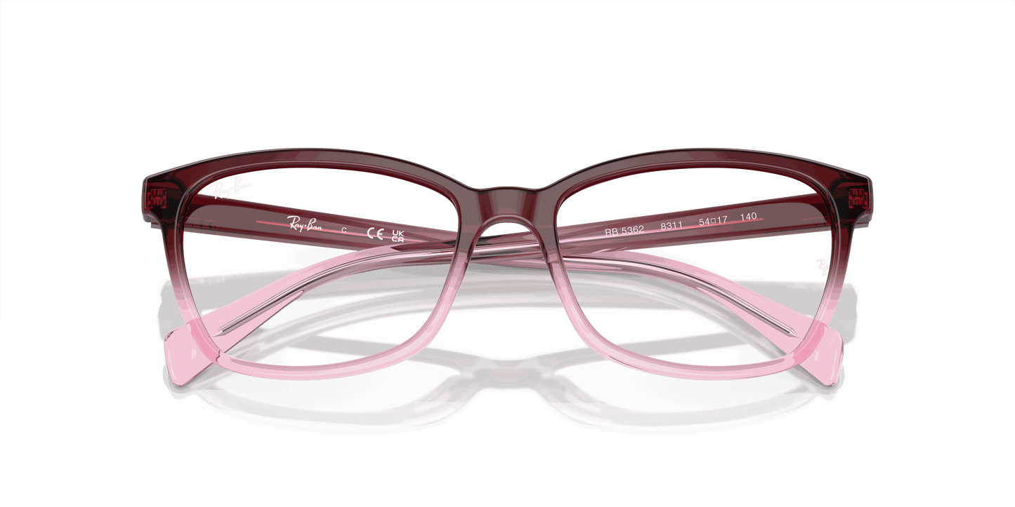 [Demo Lens Lenses, Polished Red & Pink Frame]