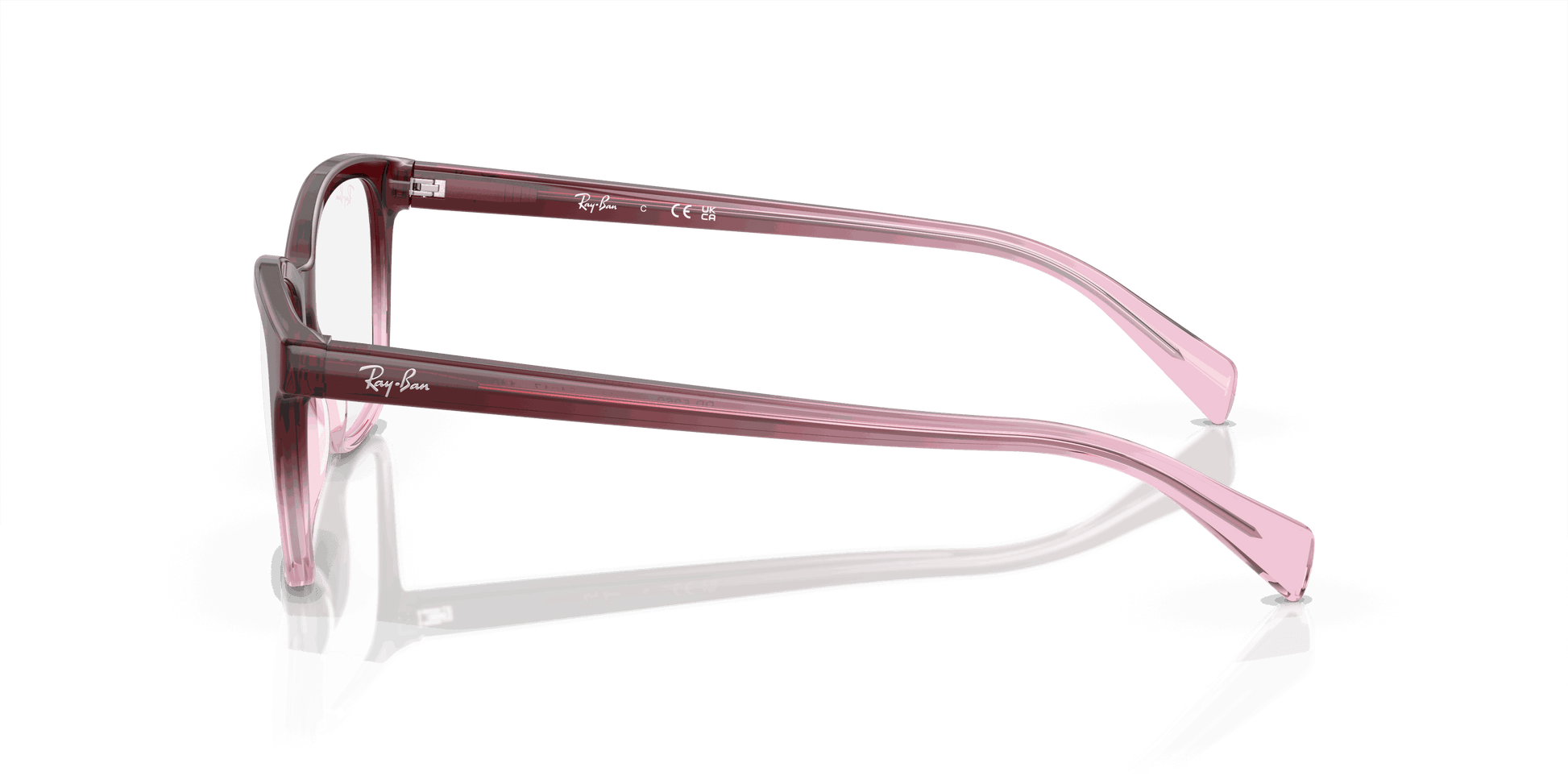[Demo Lens Lenses, Polished Red & Pink Frame]