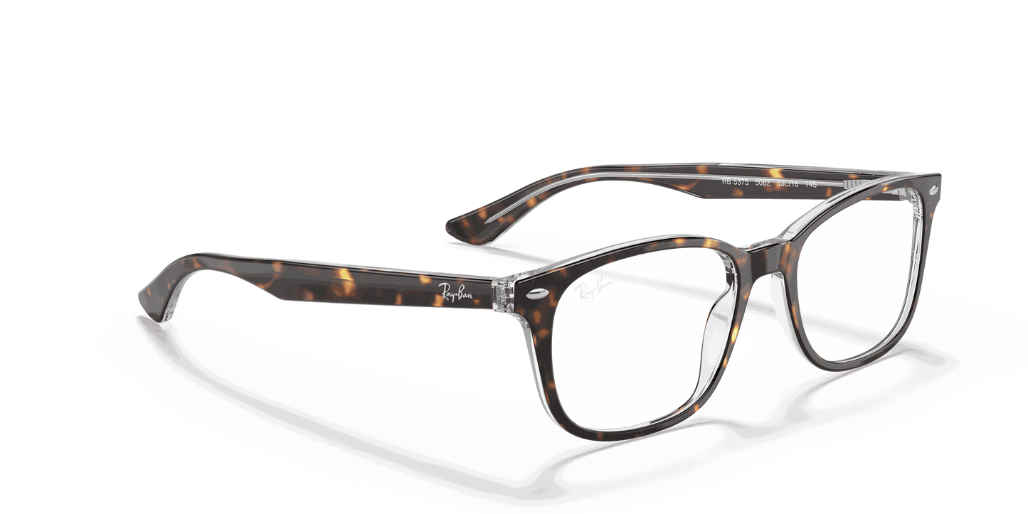 [Clear Lenses, Polished Havana On Transparent Frame]