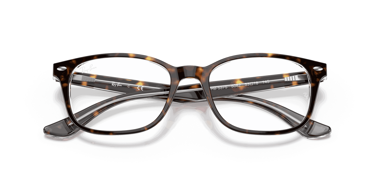 [Clear Lenses, Polished Havana On Transparent Frame]