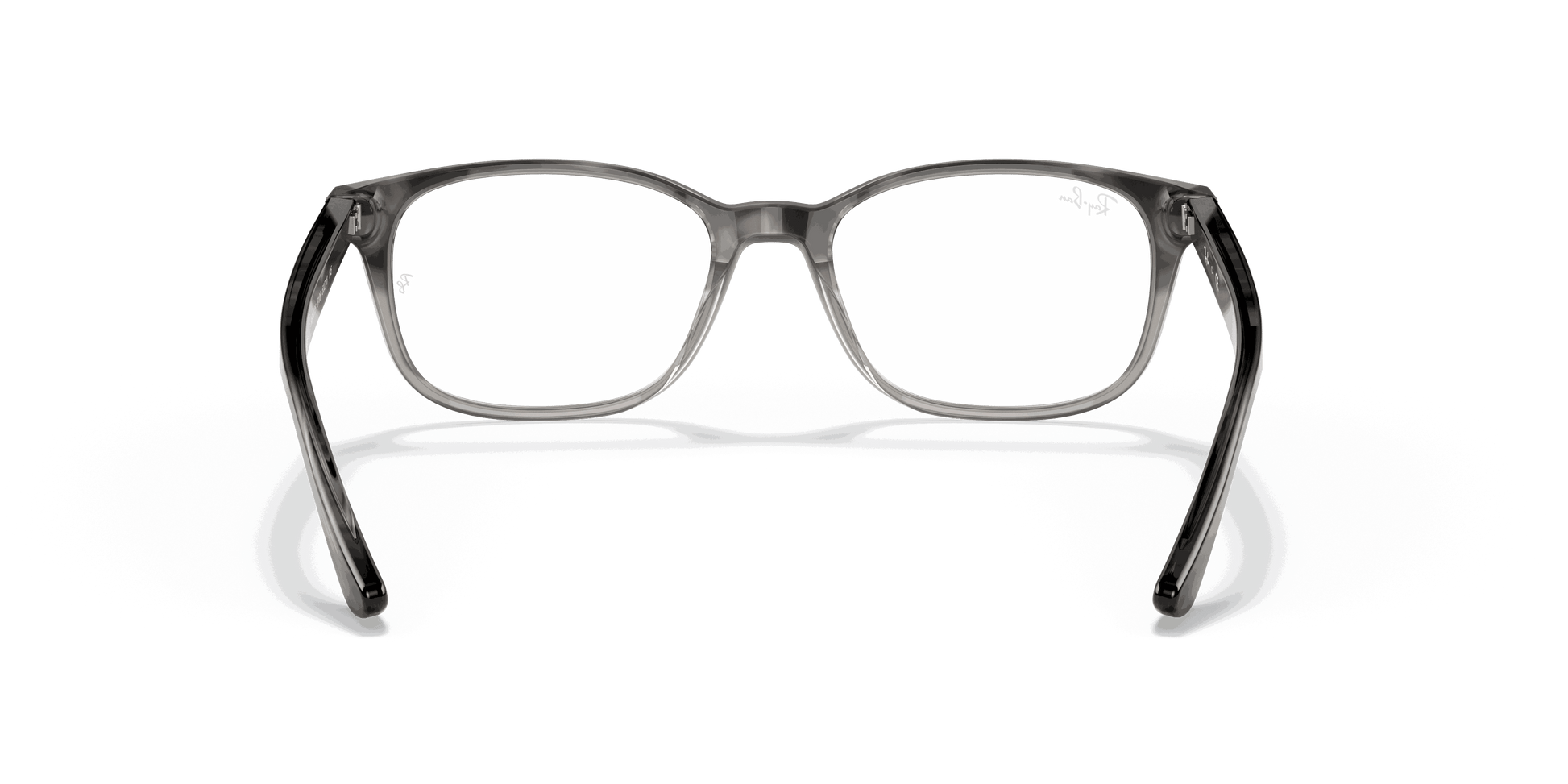 [Clear Lenses, Polished Grey Havana Frame]