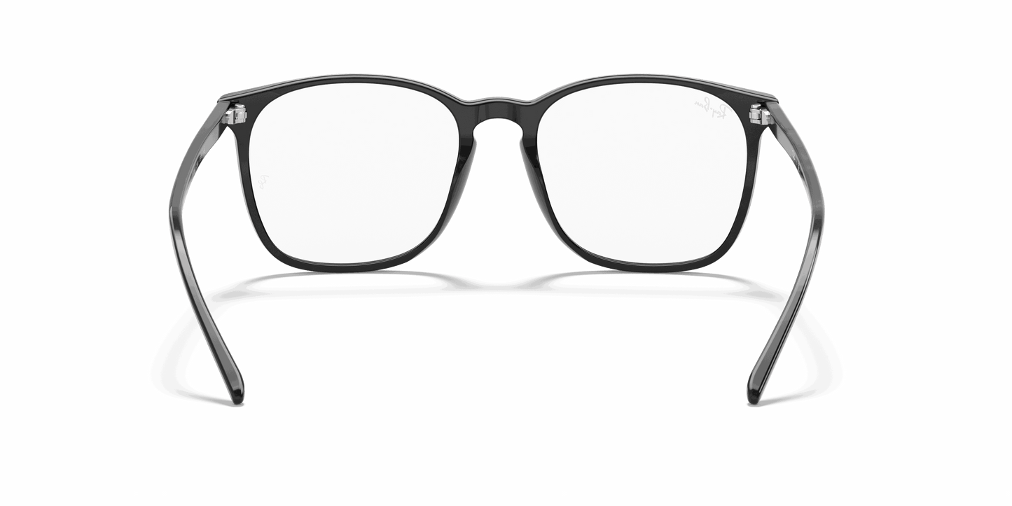 [Clear Lenses, Polished Black Frame]