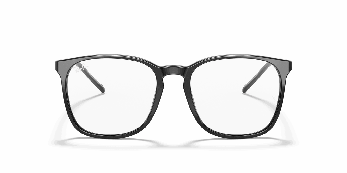 [Clear Lenses, Polished Black Frame]
