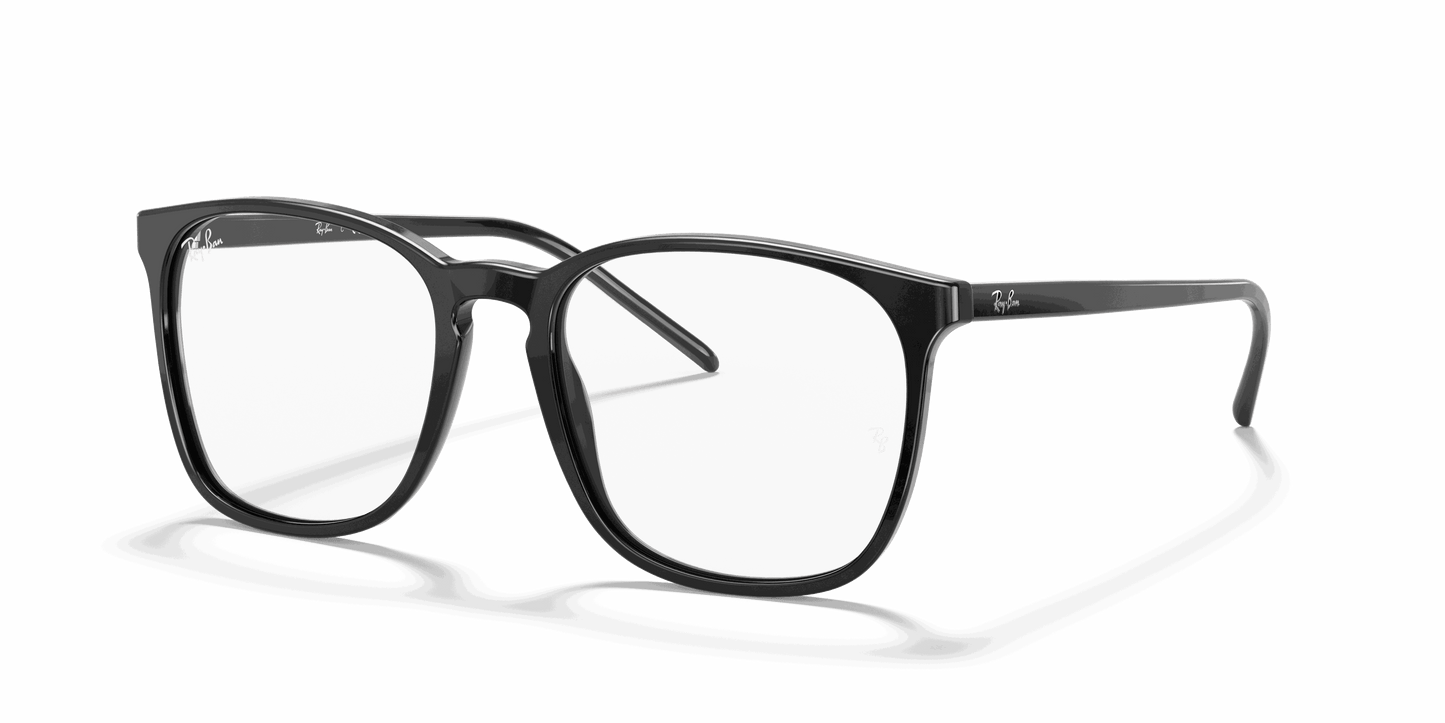[Clear Lenses, Polished Black Frame]