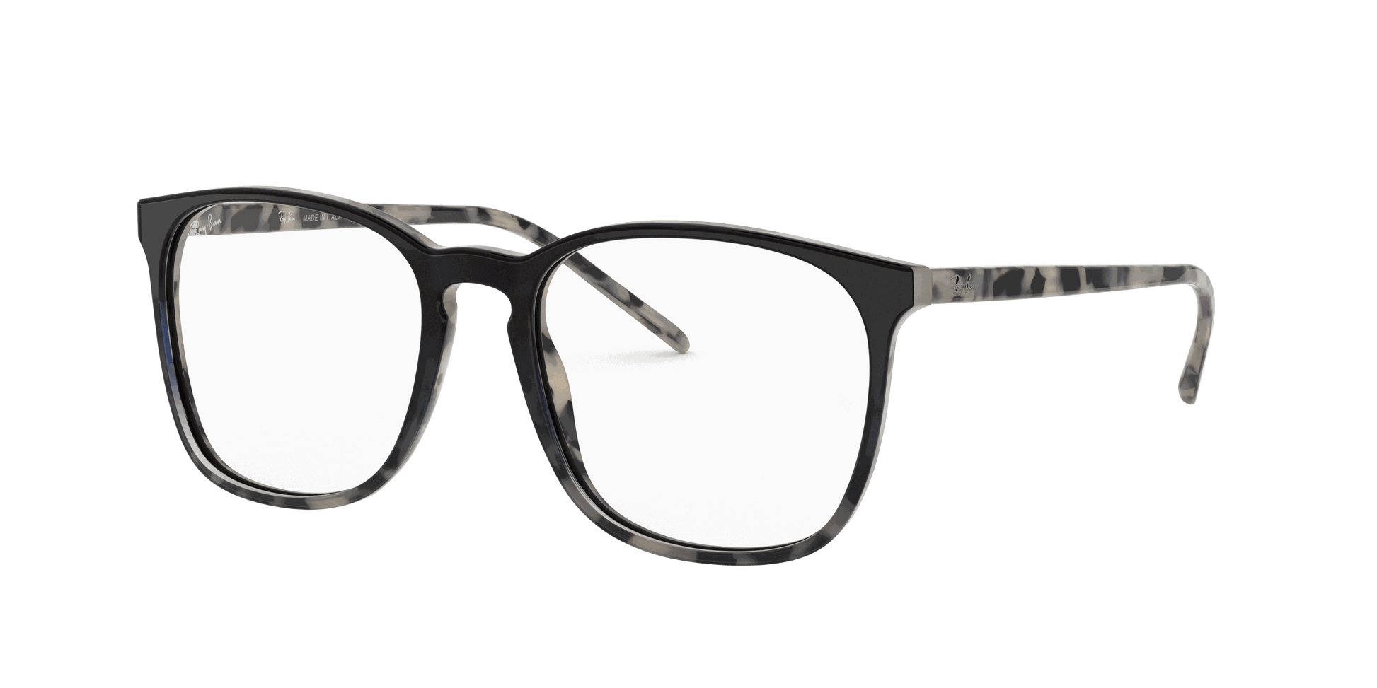 [Clear Lenses, Polished Havana Beige Frame]