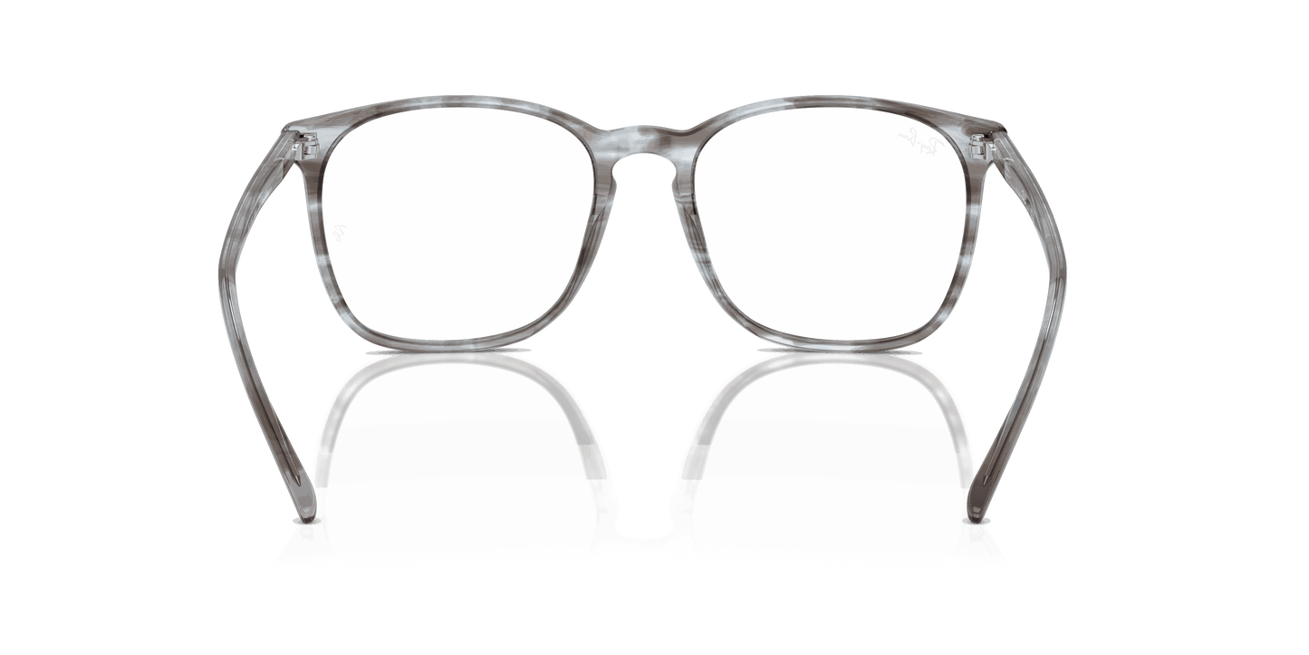 [Clear Lenses, Polished Striped Blue Frame]