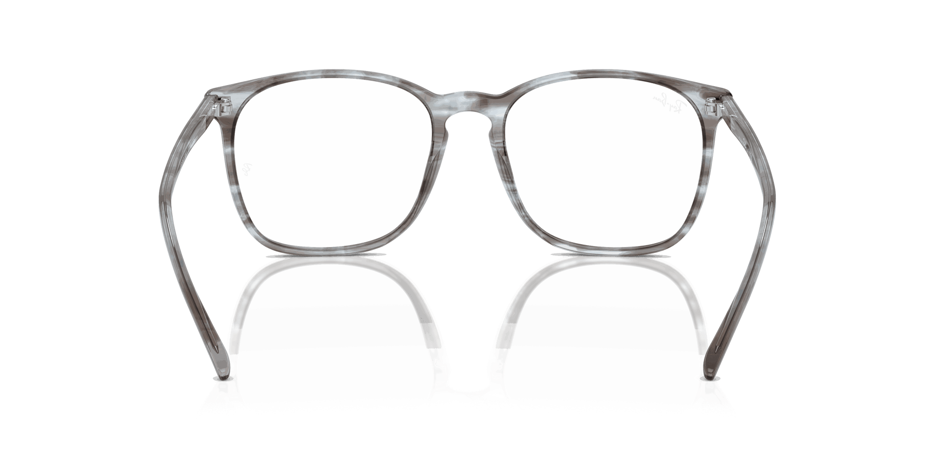 [Clear Lenses, Polished Striped Blue Frame]