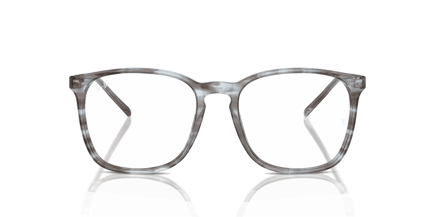 [Clear Lenses, Polished Striped Blue Frame]