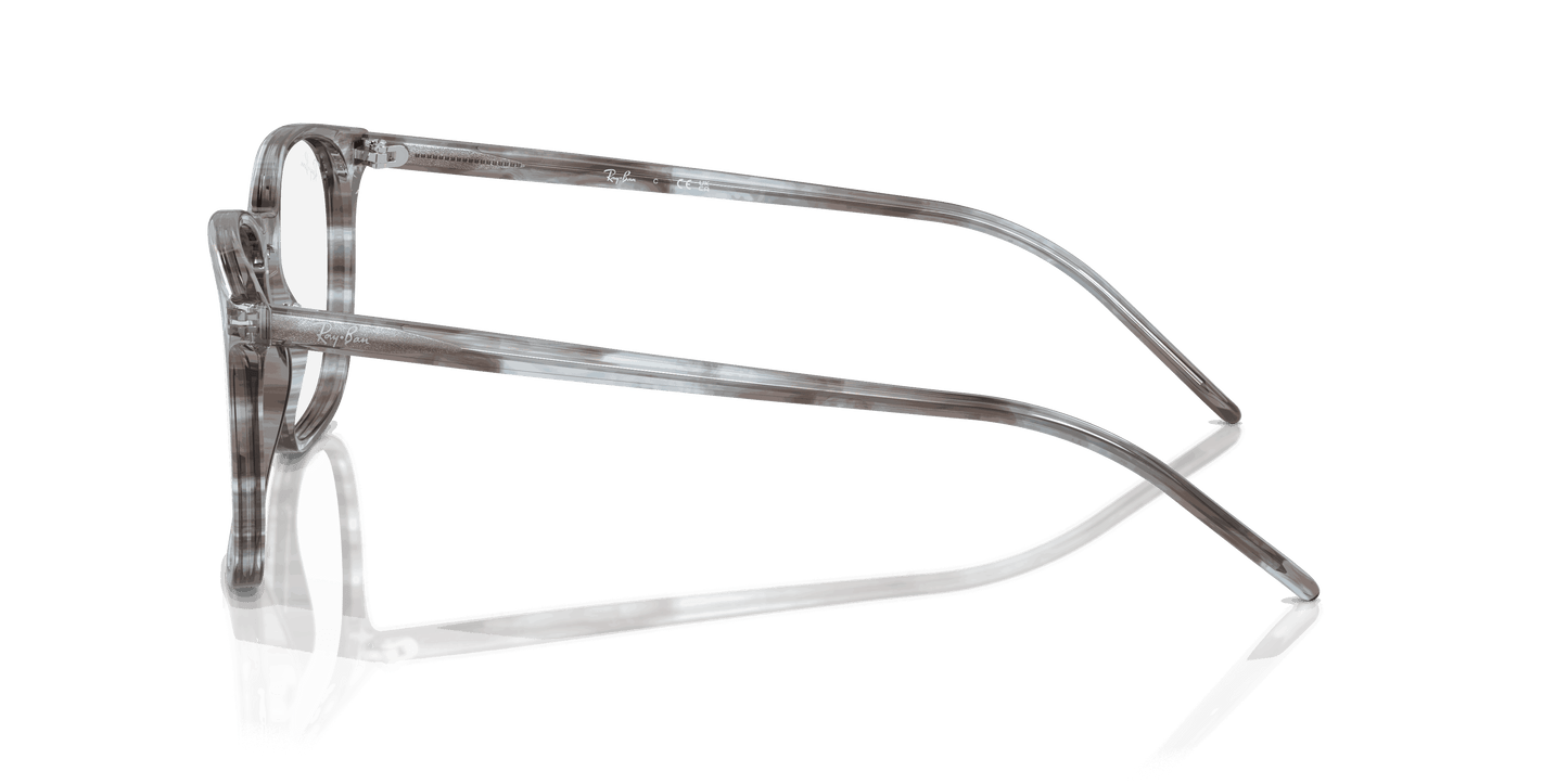 [Clear Lenses, Polished Striped Blue Frame]