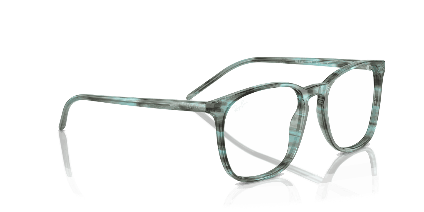 [Clear Lenses, Polished Striped Green Frame]