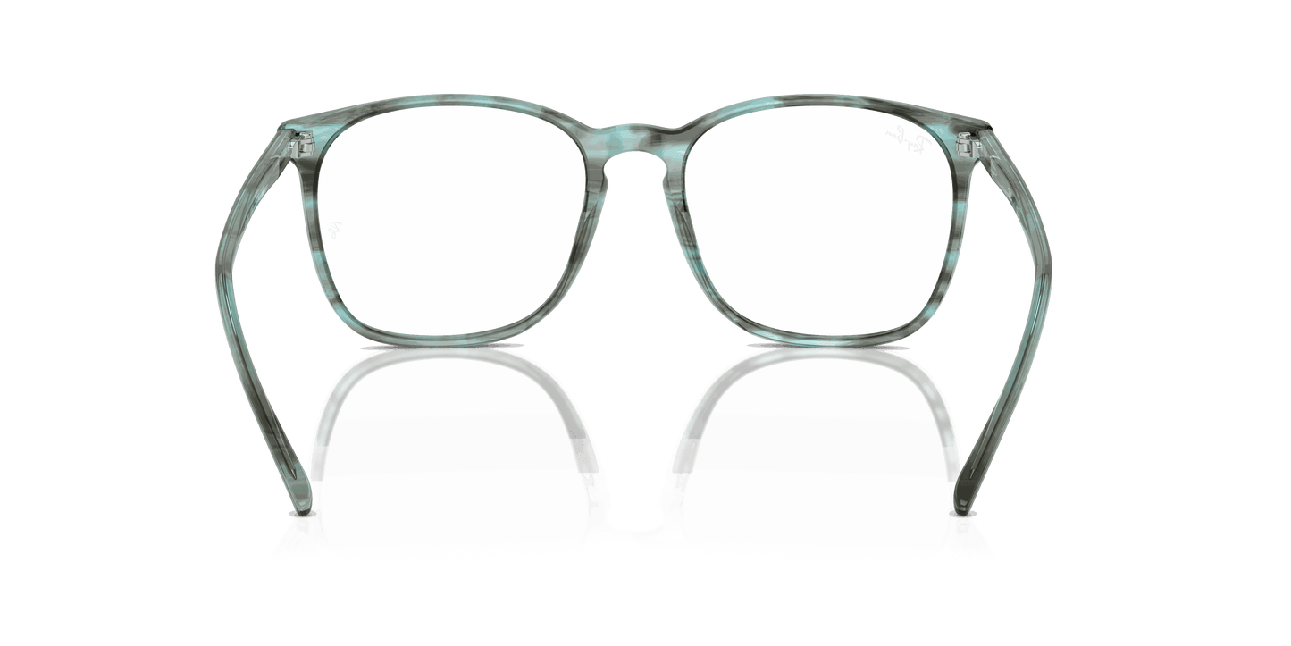 [Clear Lenses, Polished Striped Green Frame]