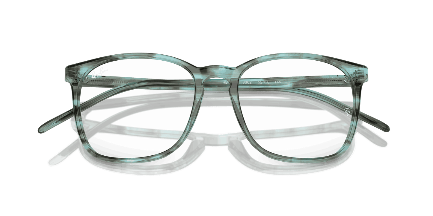 [Clear Lenses, Polished Striped Green Frame]