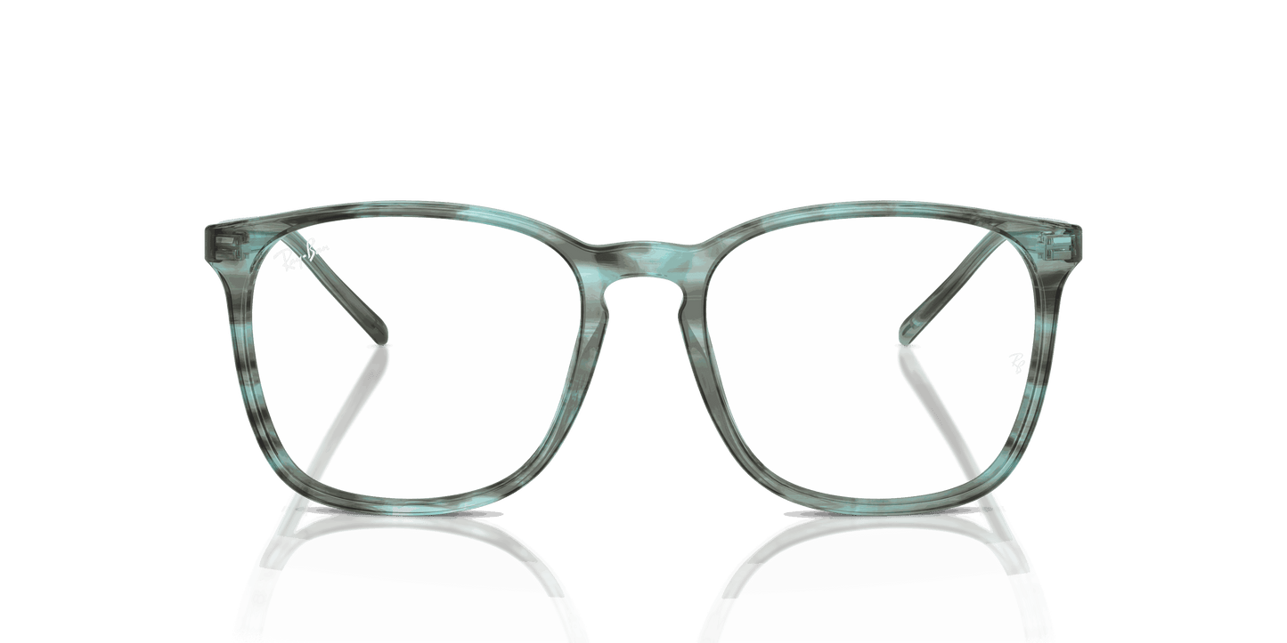 [Clear Lenses, Polished Striped Green Frame]