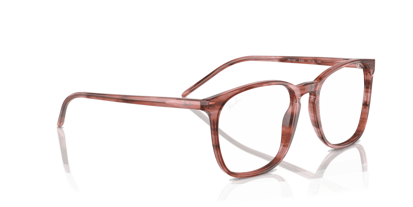 [Clear Lenses, Polished Striped Pink Frame]