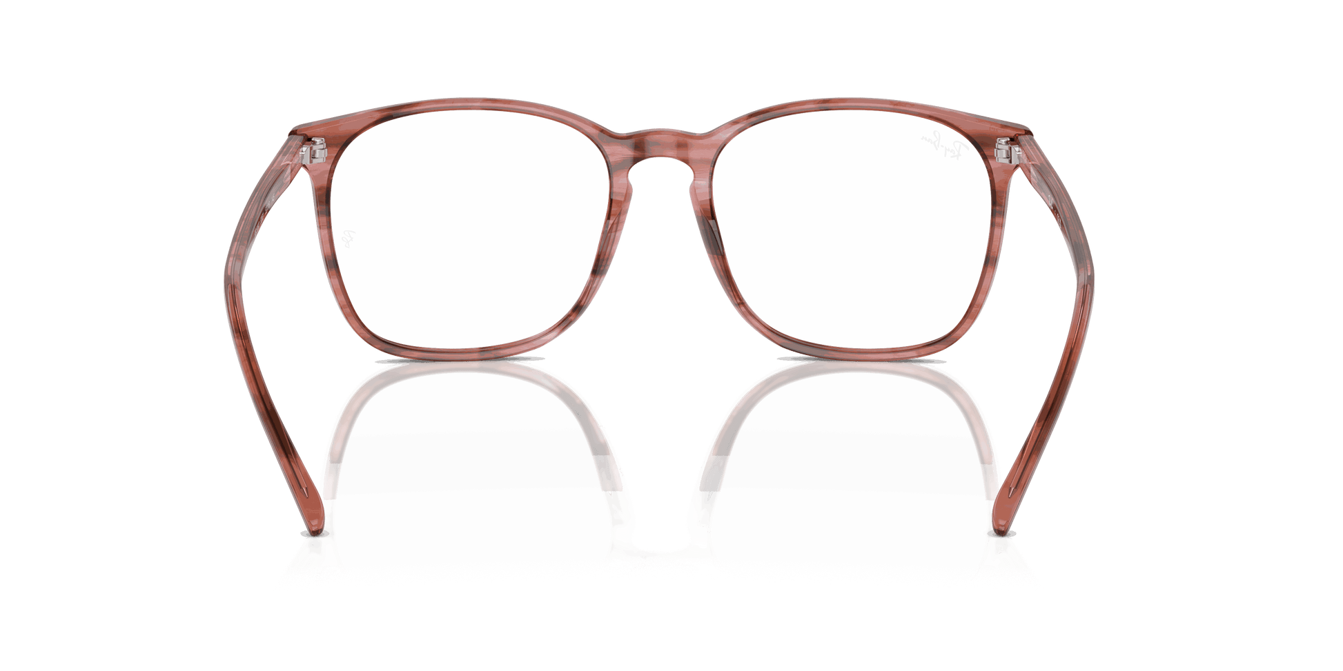 [Clear Lenses, Polished Striped Pink Frame]