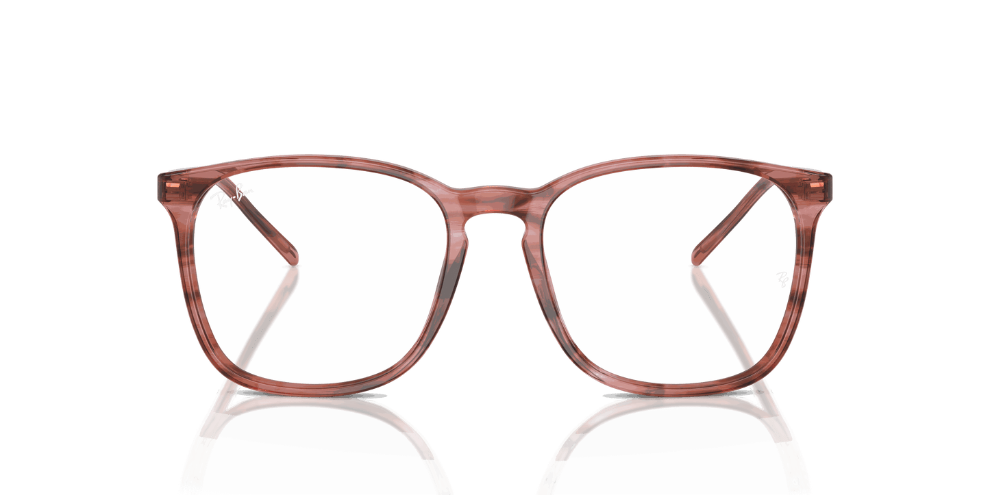 [Clear Lenses, Polished Striped Pink Frame]
