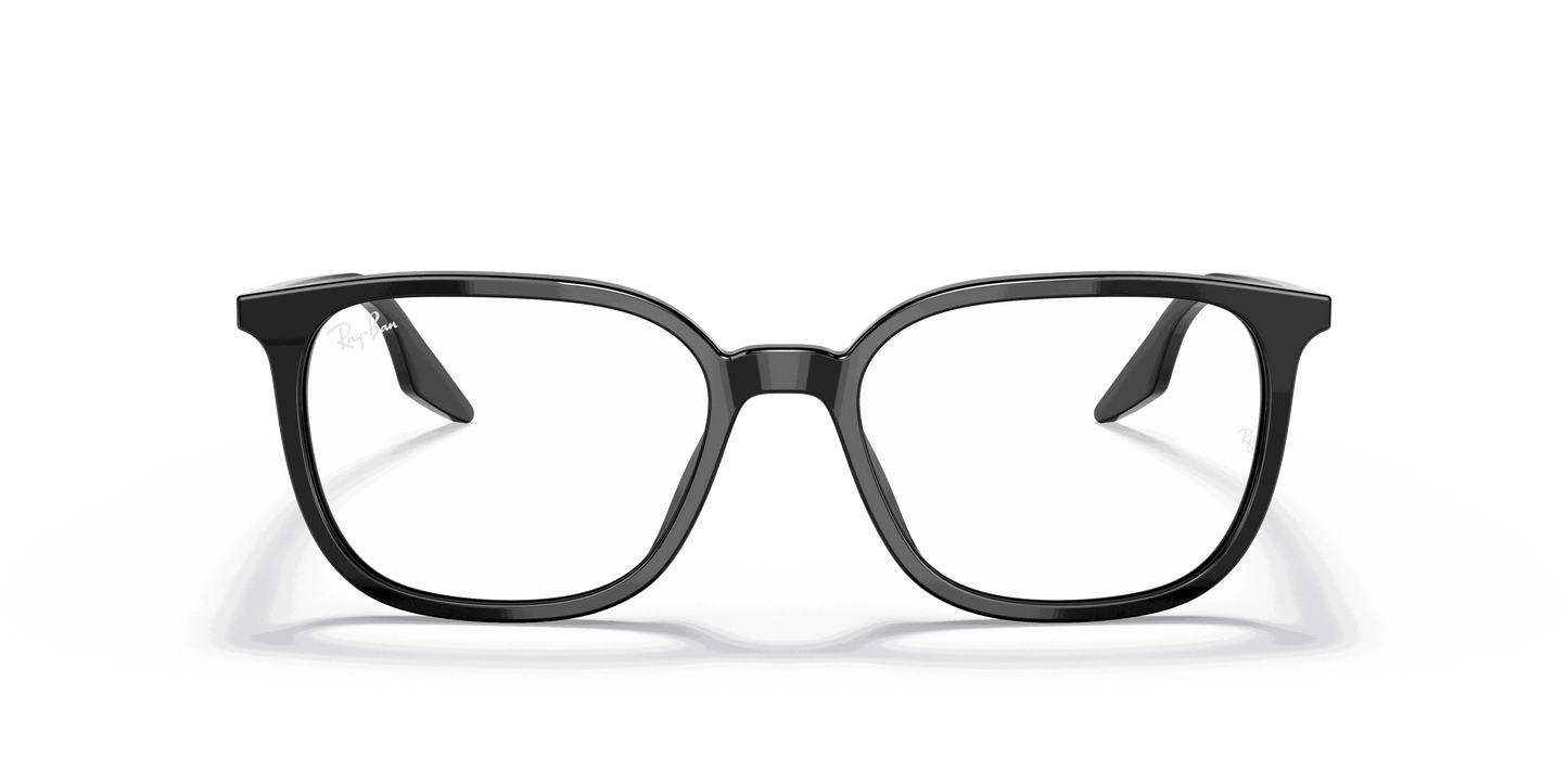 [Clear Lenses, Polished Black Frame]