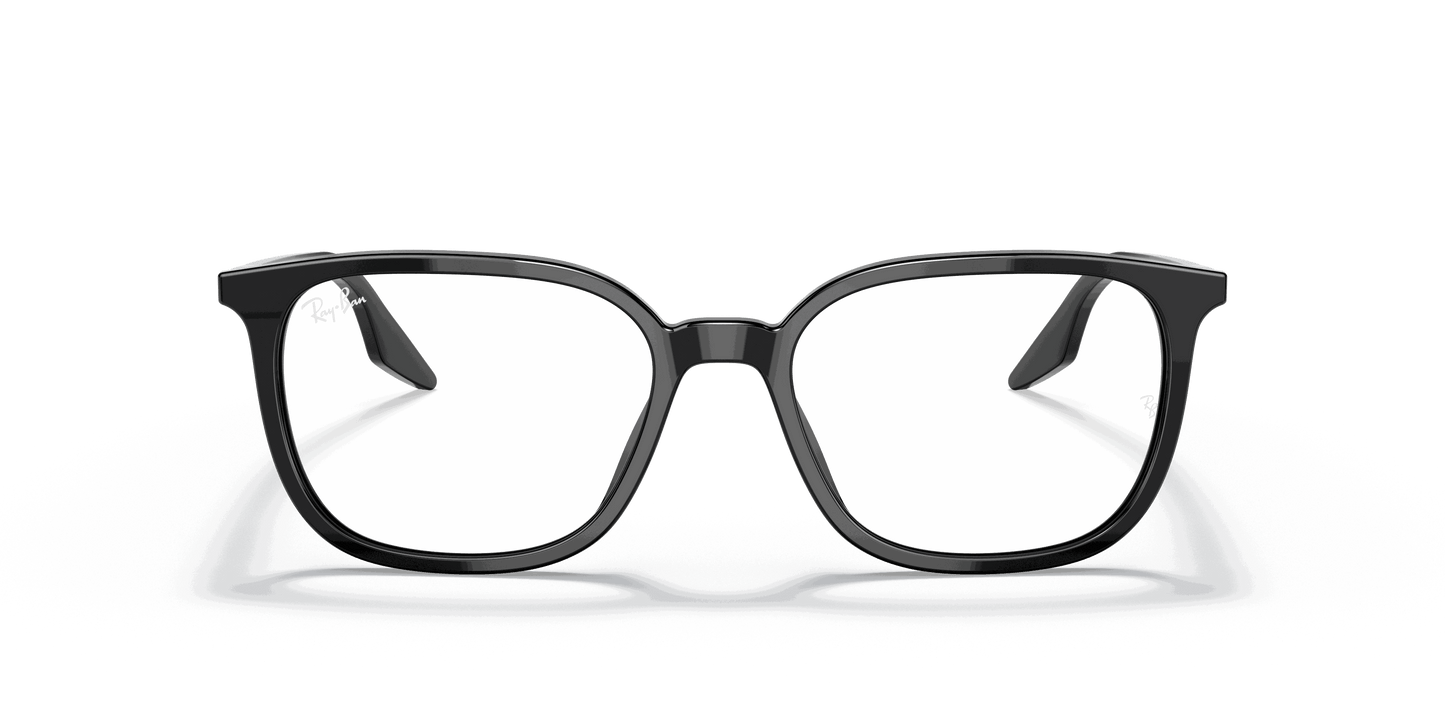 [Clear Lenses, Polished Black Frame]