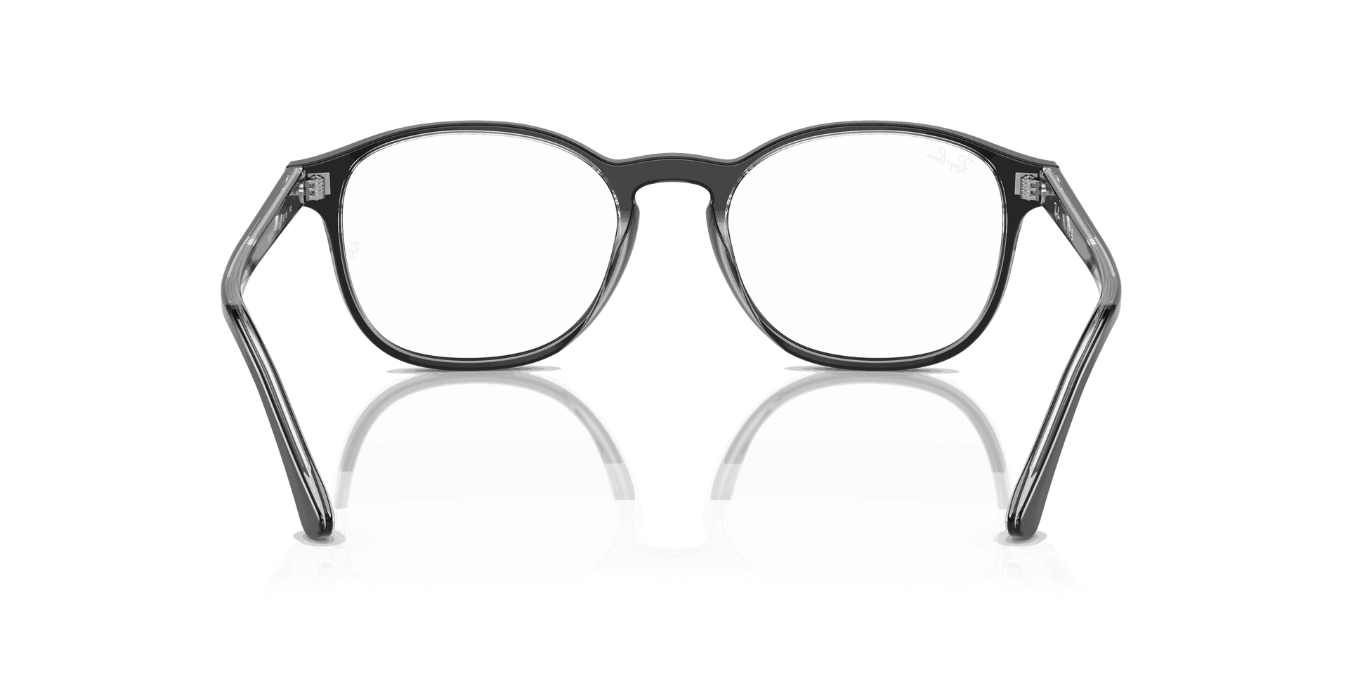 [Clear Lenses, Polished Dark Grey On Transparent Grey Frame]