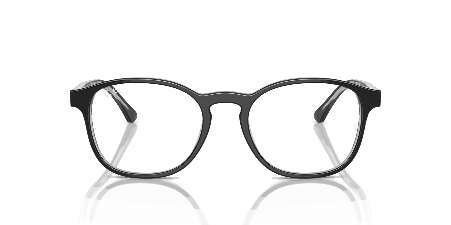 [Clear Lenses, Polished Dark Grey On Transparent Grey Frame]