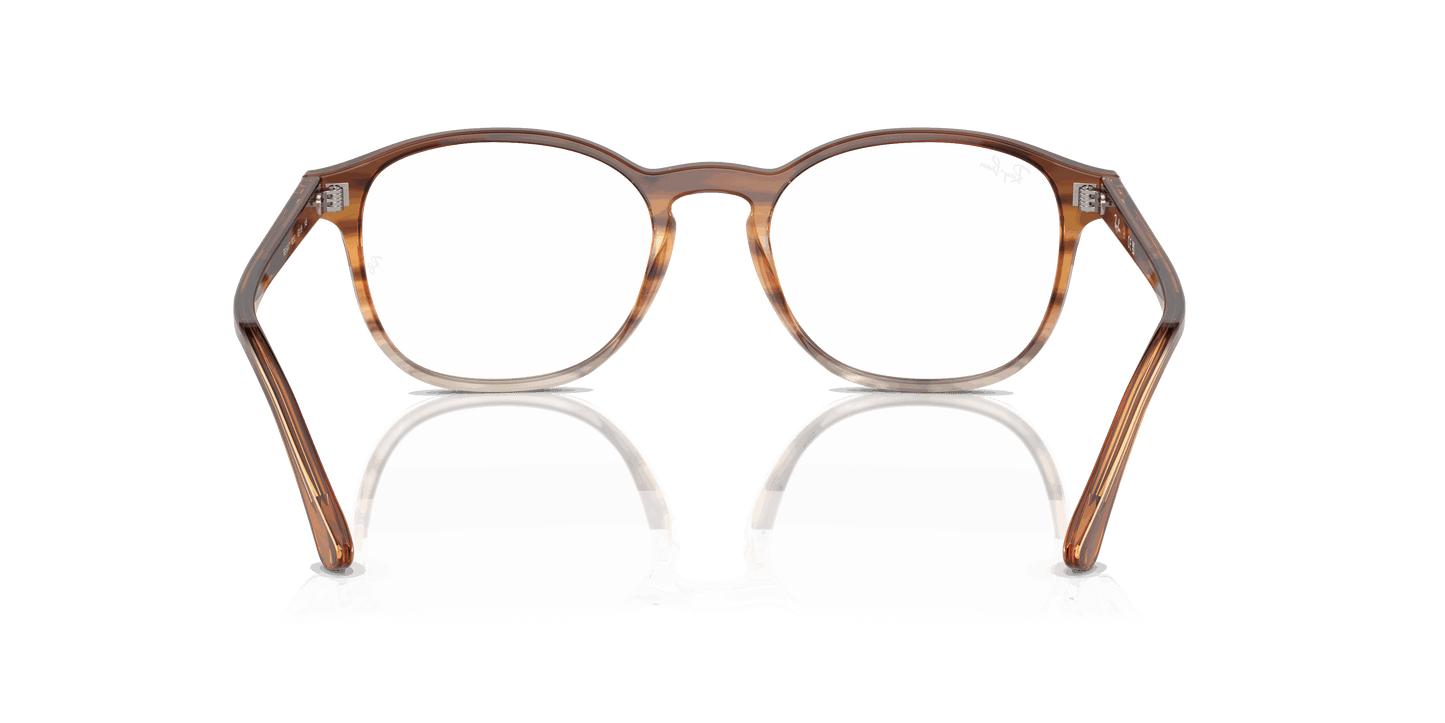 [Clear Lenses, Polished Striped Brown & Yellow Frame]