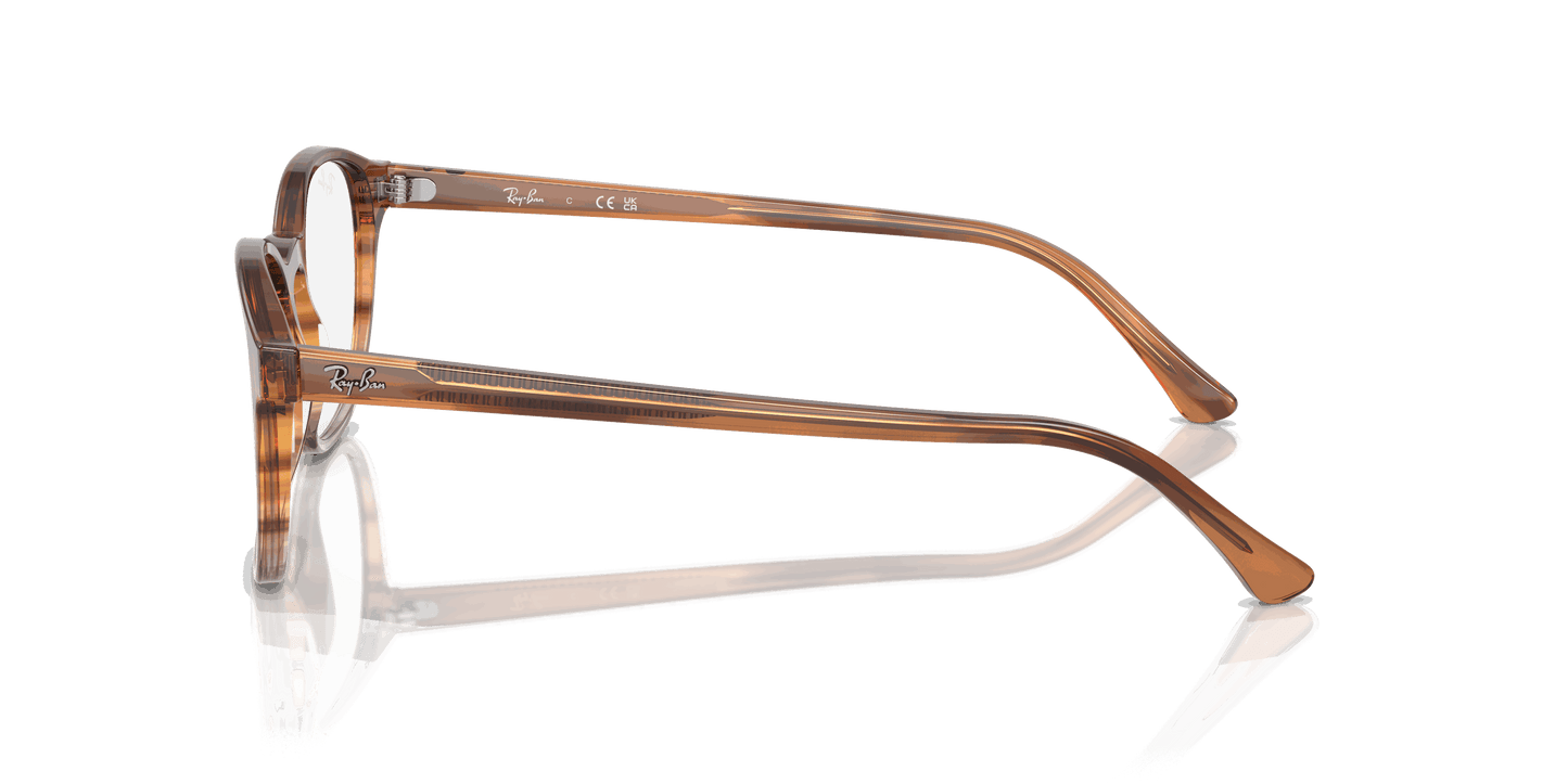 [Clear Lenses, Polished Striped Brown & Yellow Frame]