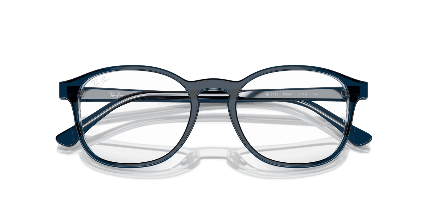[Clear Lenses, Polished Blue On Transparent Blue Frame]