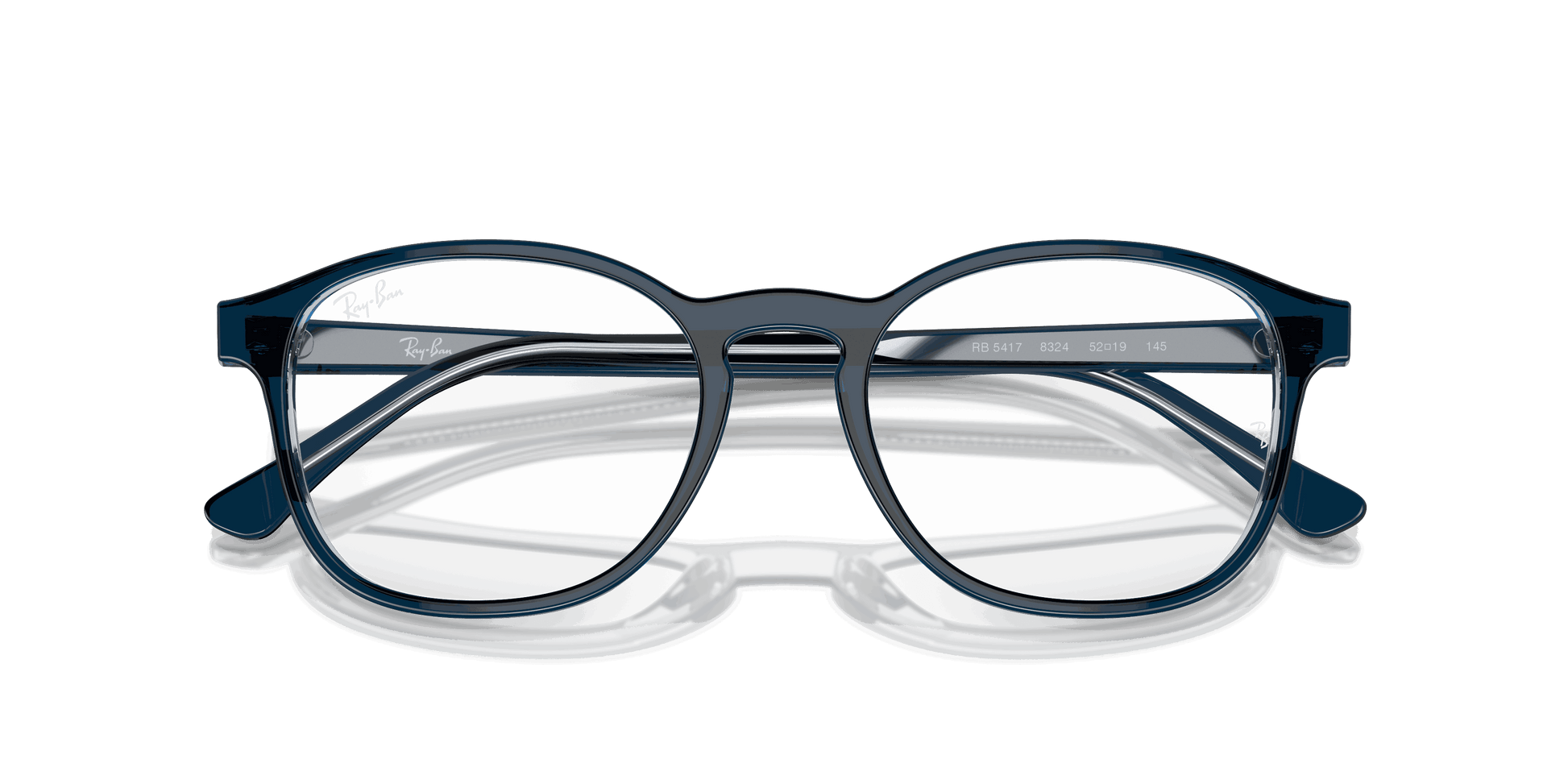 [Clear Lenses, Polished Blue On Transparent Blue Frame]