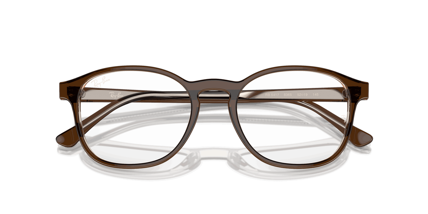 [Clear Lenses, Polished Brown On Transparent Light Brown Frame]
