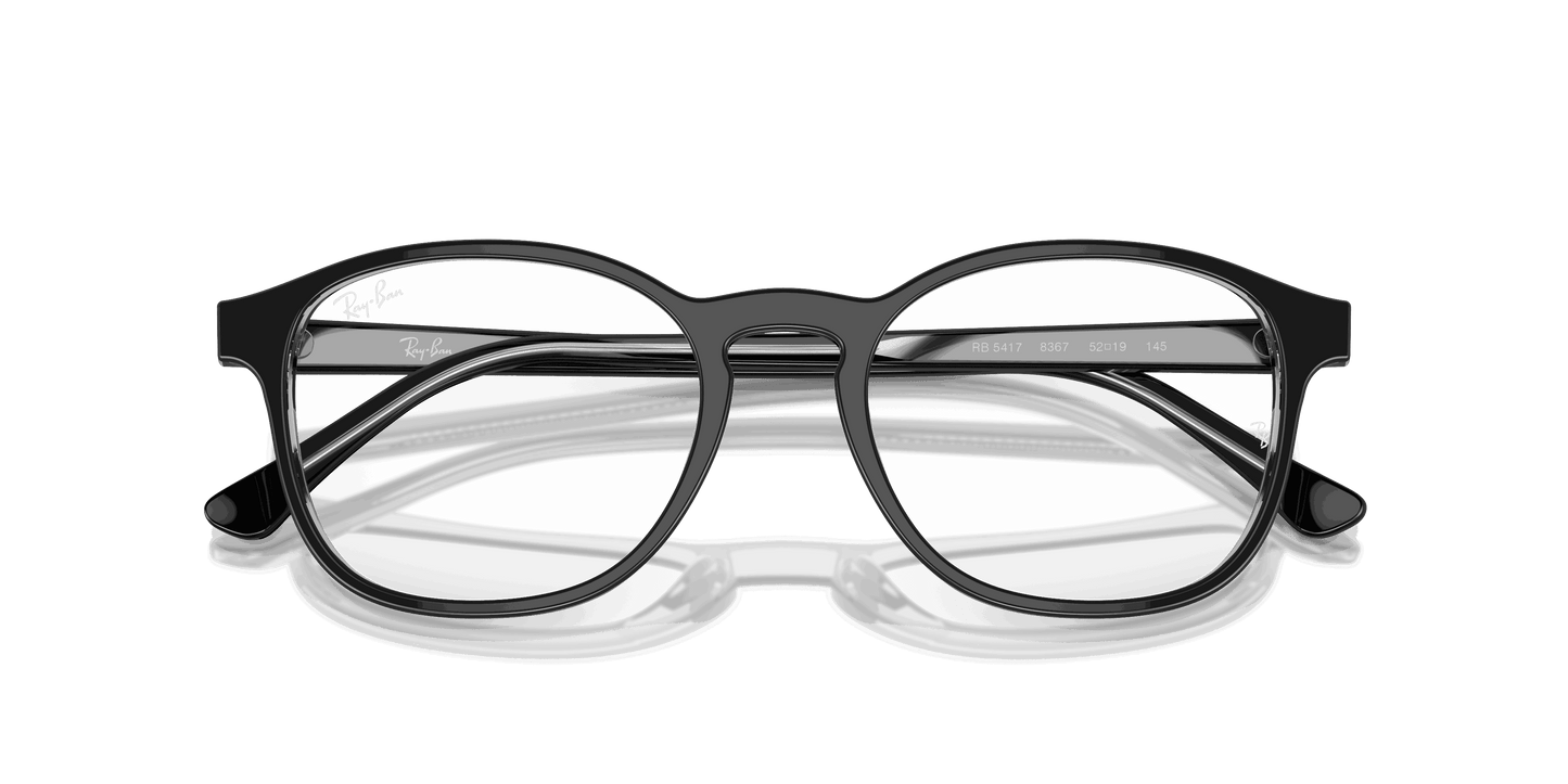 [Clear Lenses, Polished Dark Grey On Transparent Frame]