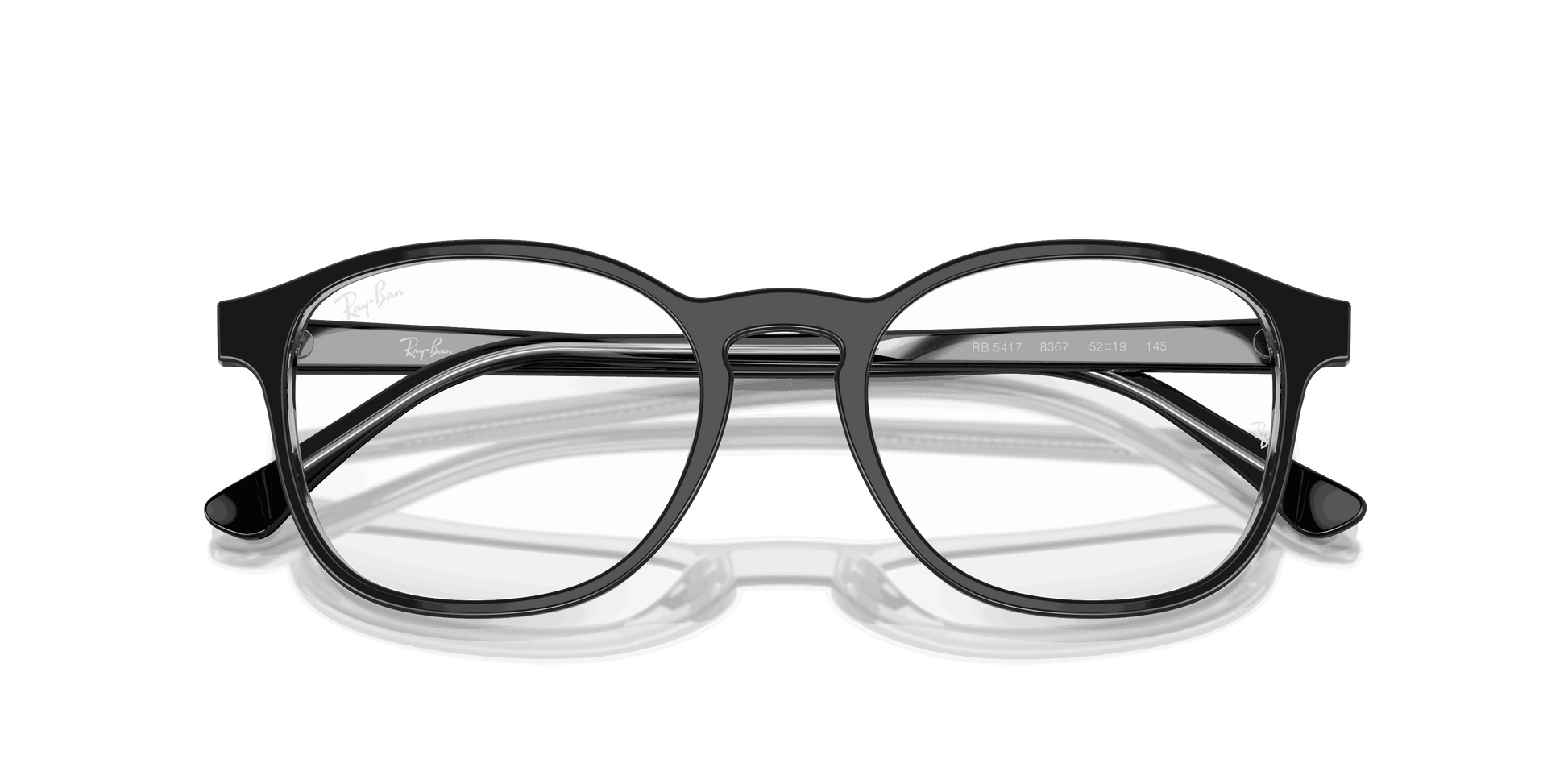 [Clear Lenses, Polished Dark Grey On Transparent Frame]