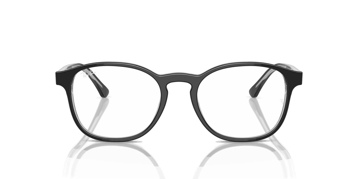 [Clear Lenses, Polished Dark Grey On Transparent Frame]
