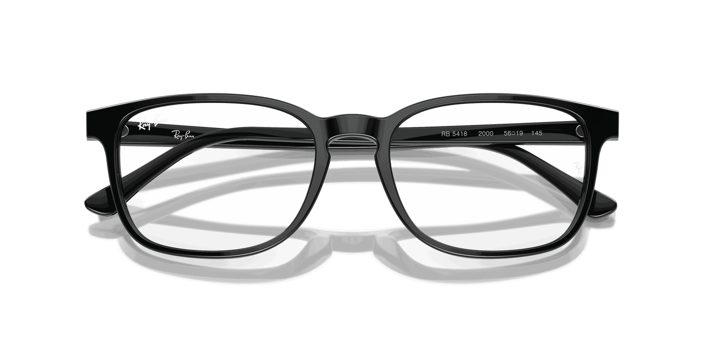 [Clear Lenses, Polished Black Frame]
