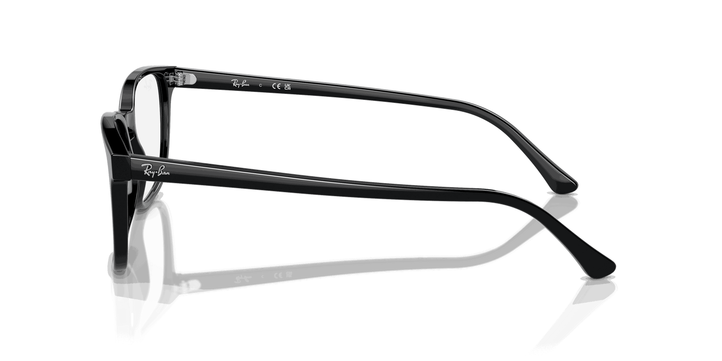 [Clear Lenses, Polished Black Frame]