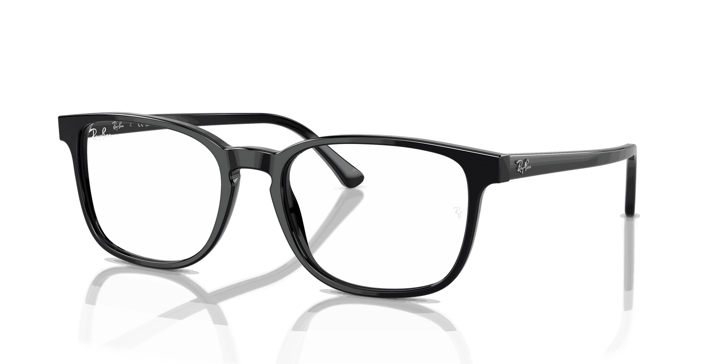 [Clear Lenses, Polished Black Frame]