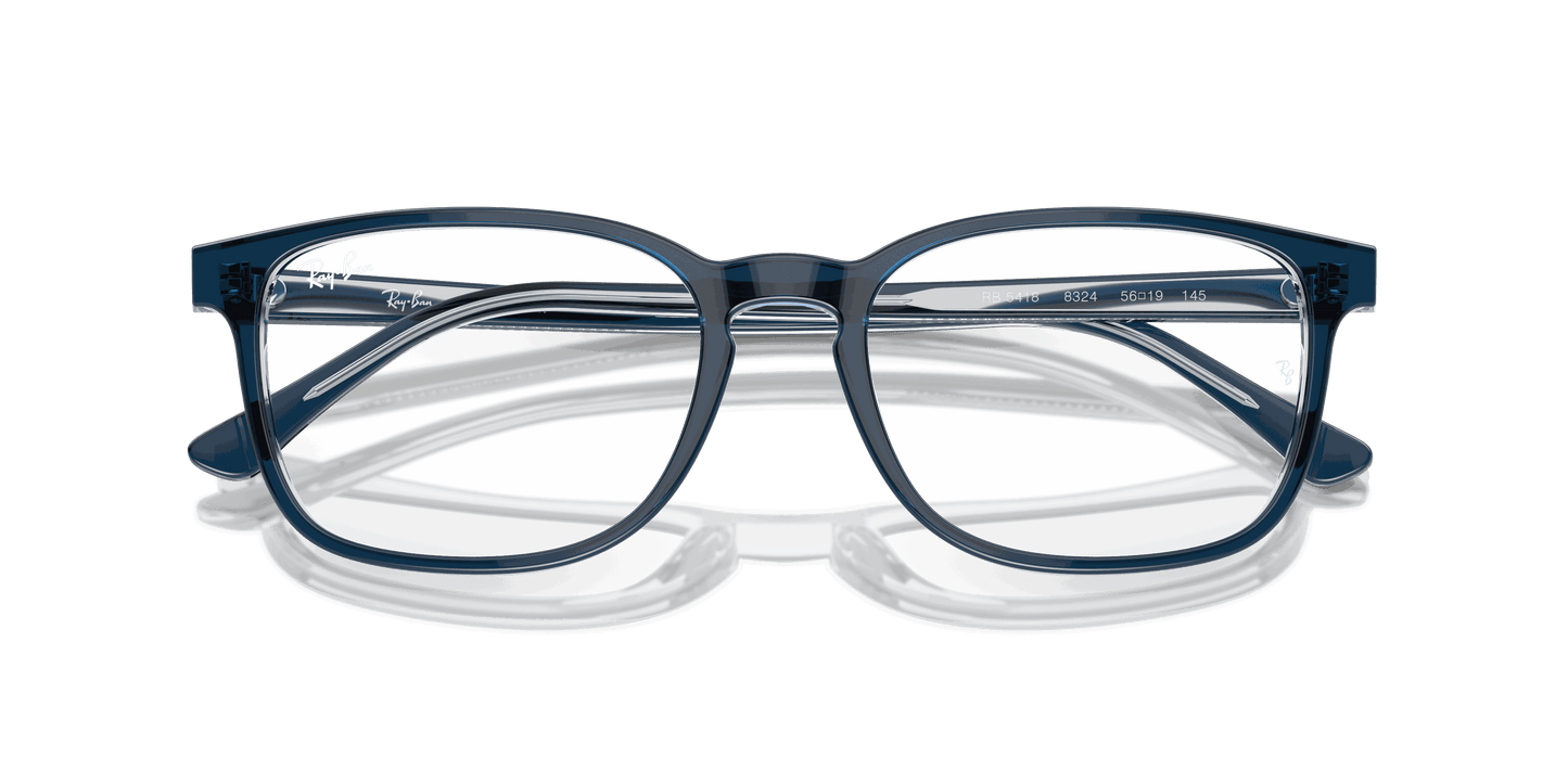 [Clear Lenses, Polished Blue On Transparent Blue Frame]