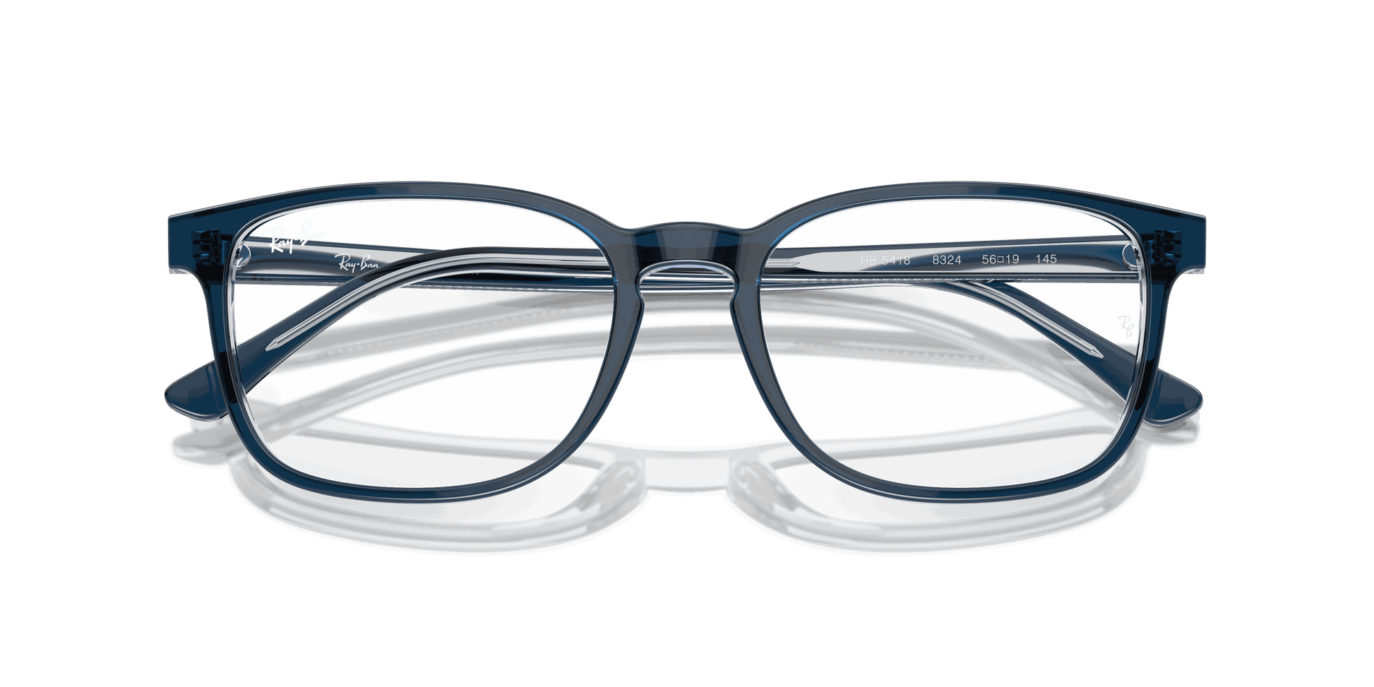 [Clear Lenses, Polished Blue On Transparent Blue Frame]