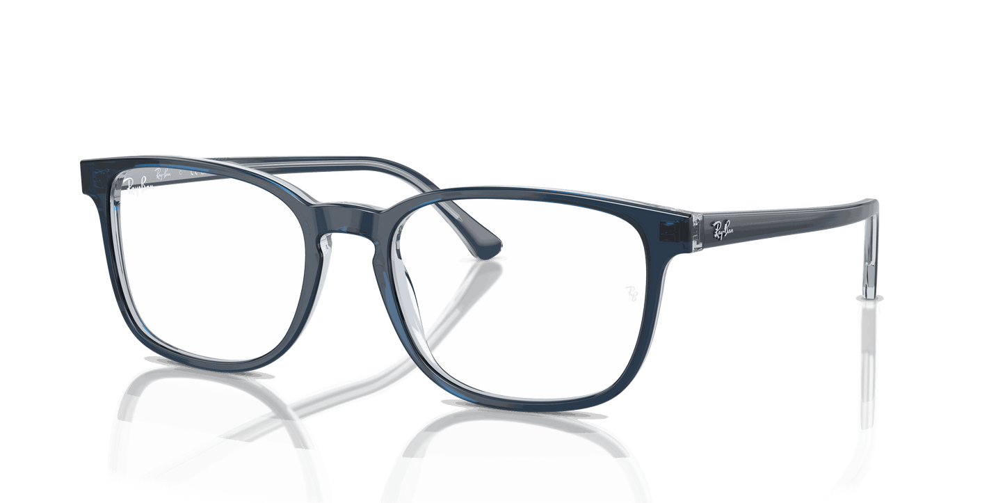 [Clear Lenses, Polished Blue On Transparent Blue Frame]