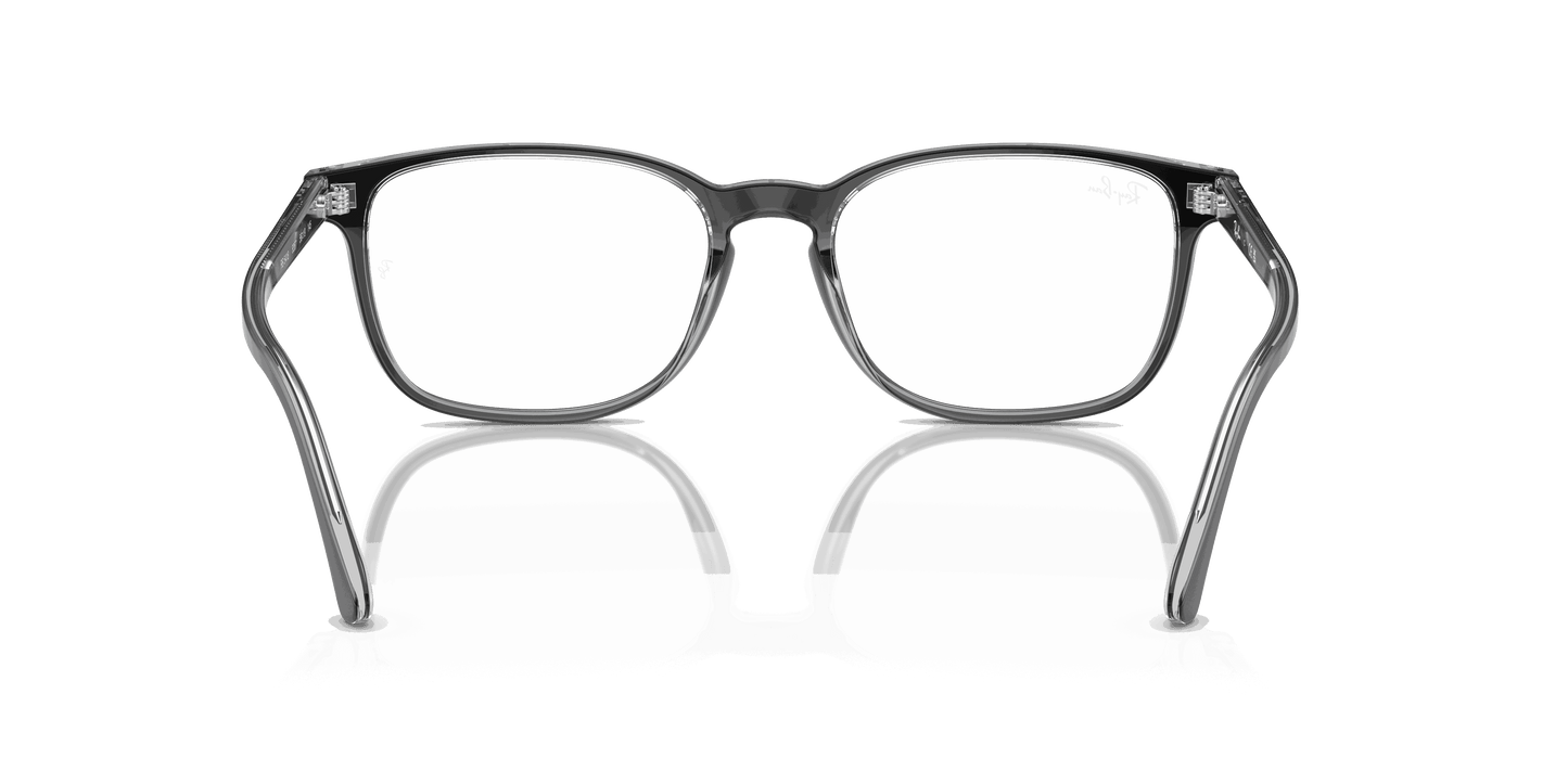 [Clear Lenses, Polished Dark Grey On Transparent Grey Frame]