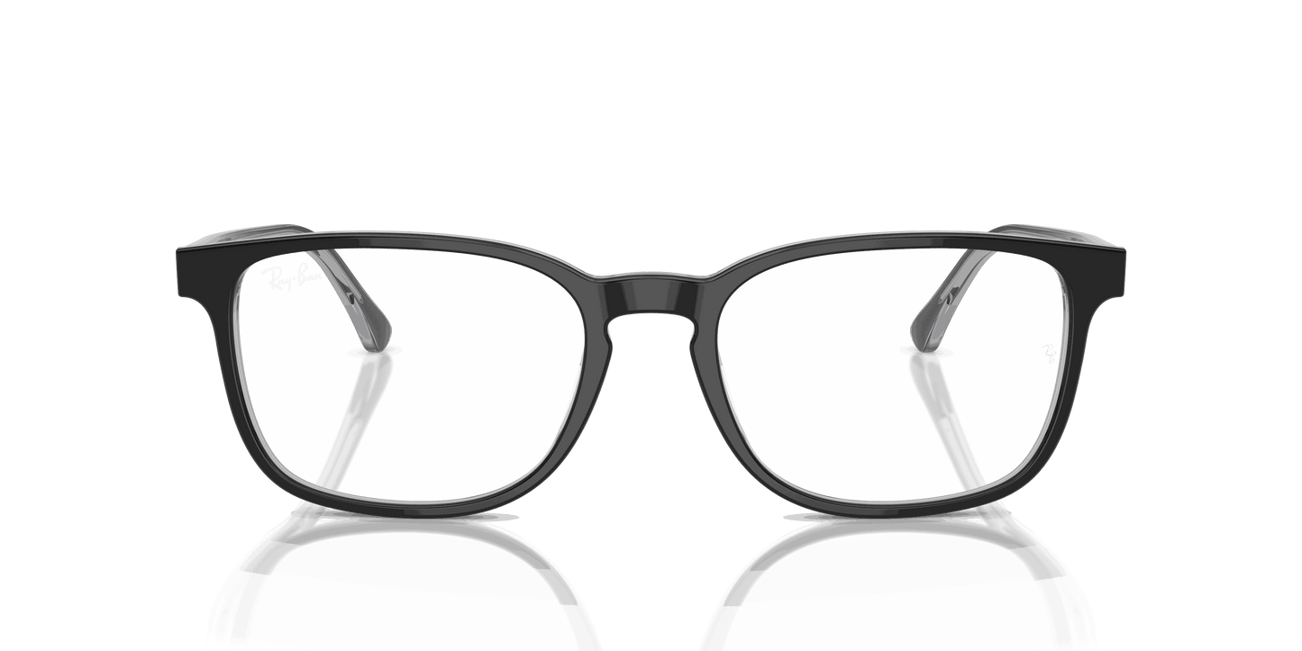 [Clear Lenses, Polished Dark Grey On Transparent Grey Frame]
