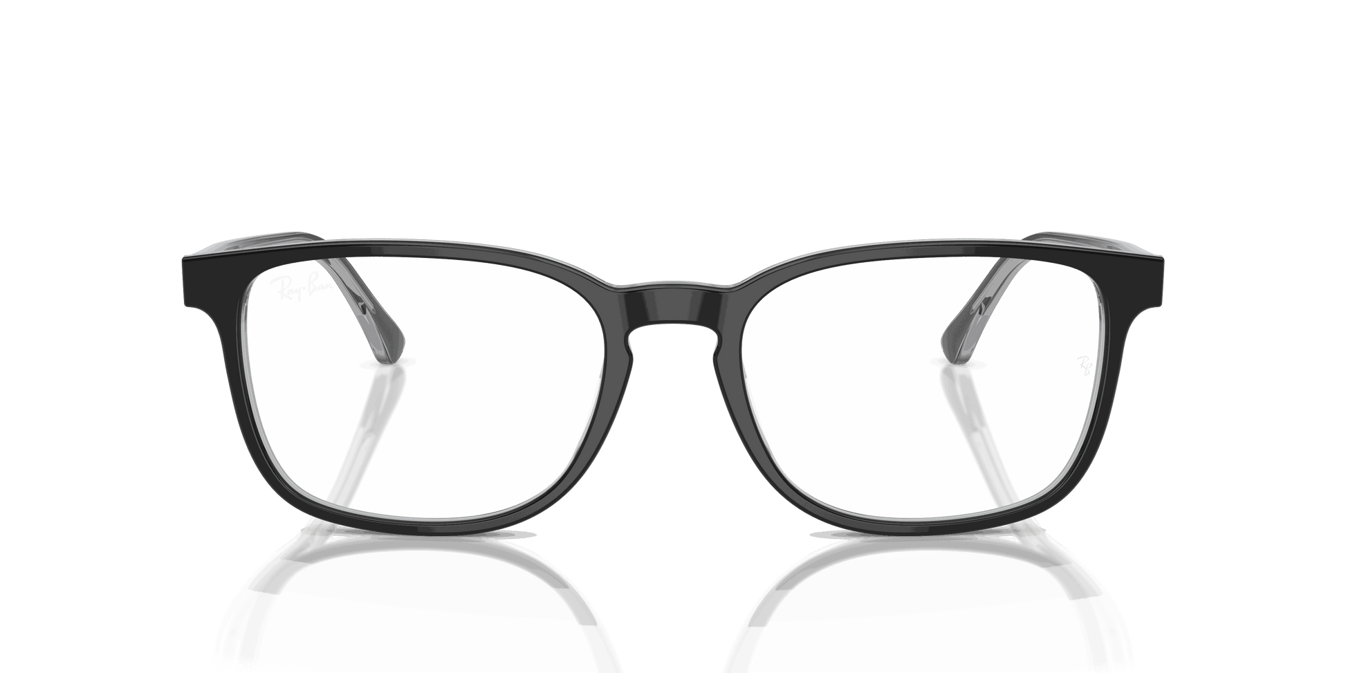 [Clear Lenses, Polished Dark Grey On Transparent Grey Frame]