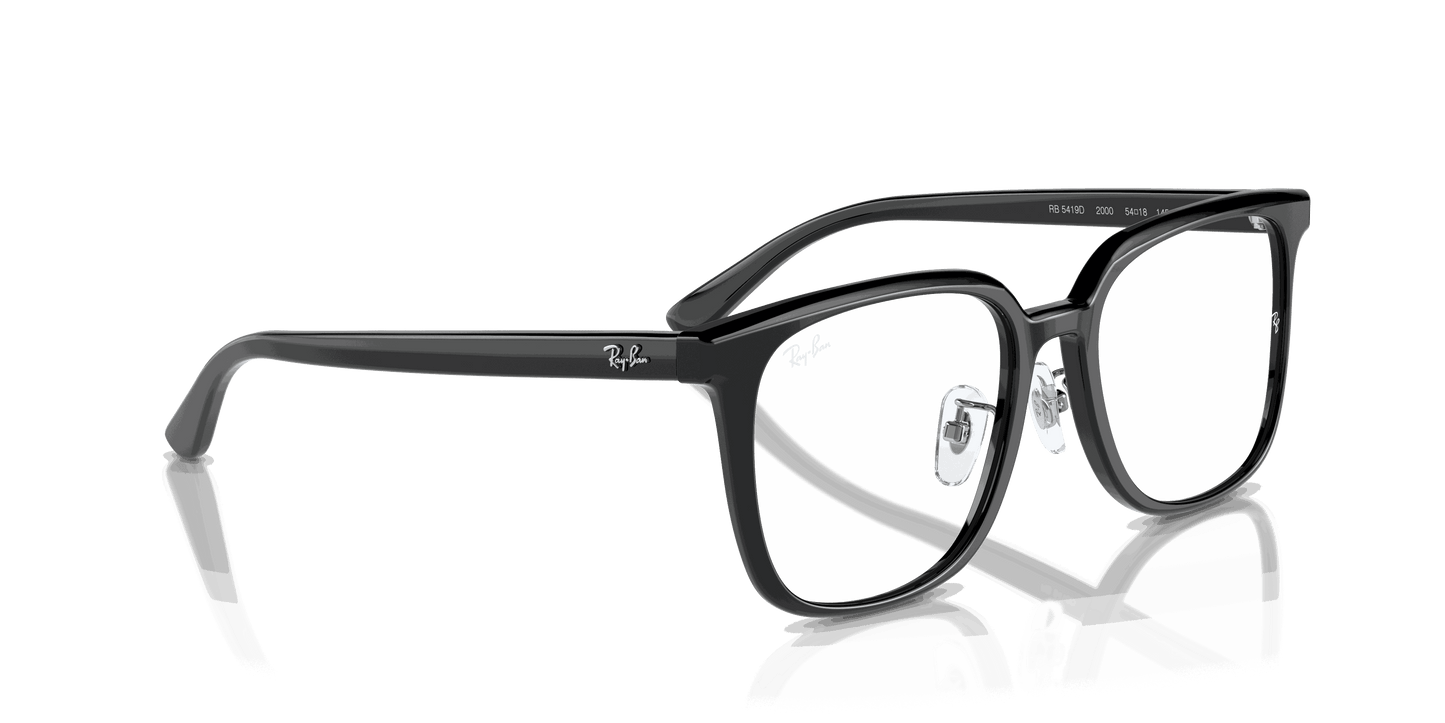 [Clear Lenses, Polished Black Frame]