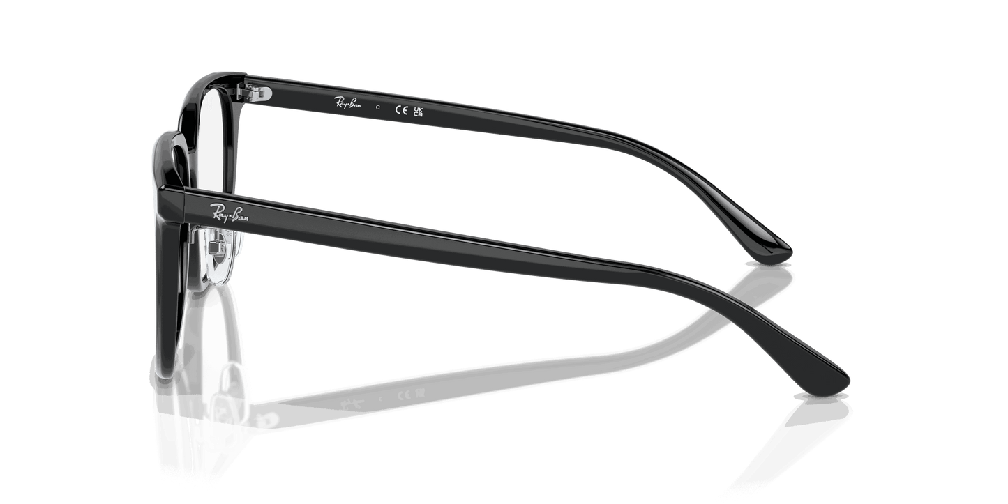 [Clear Lenses, Polished Black Frame]