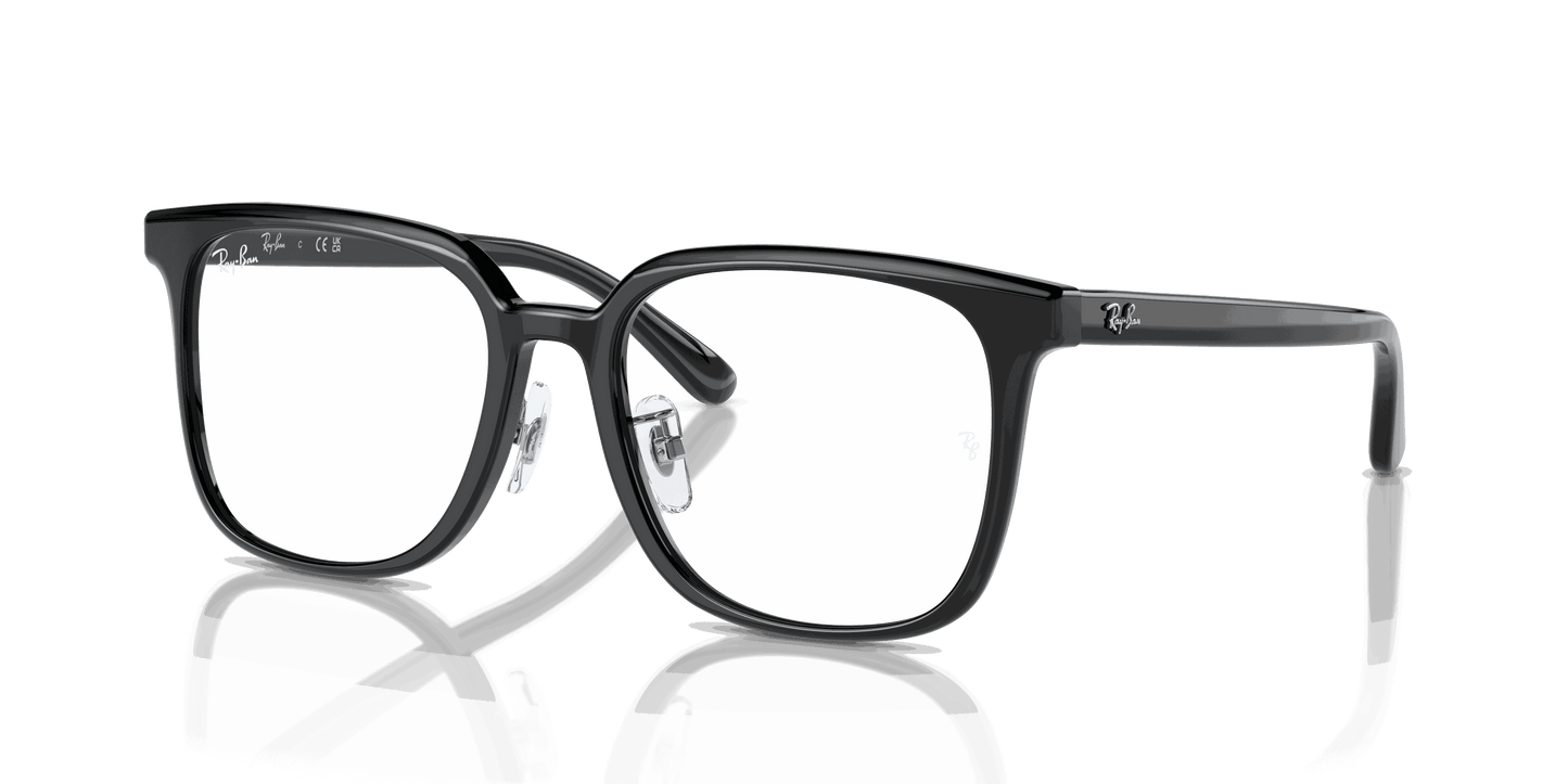 [Clear Lenses, Polished Black Frame]