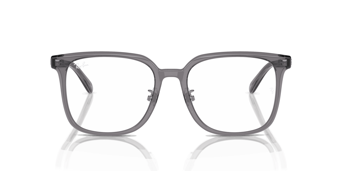 [Clear Lenses, Polished Transparent Grey Frame]